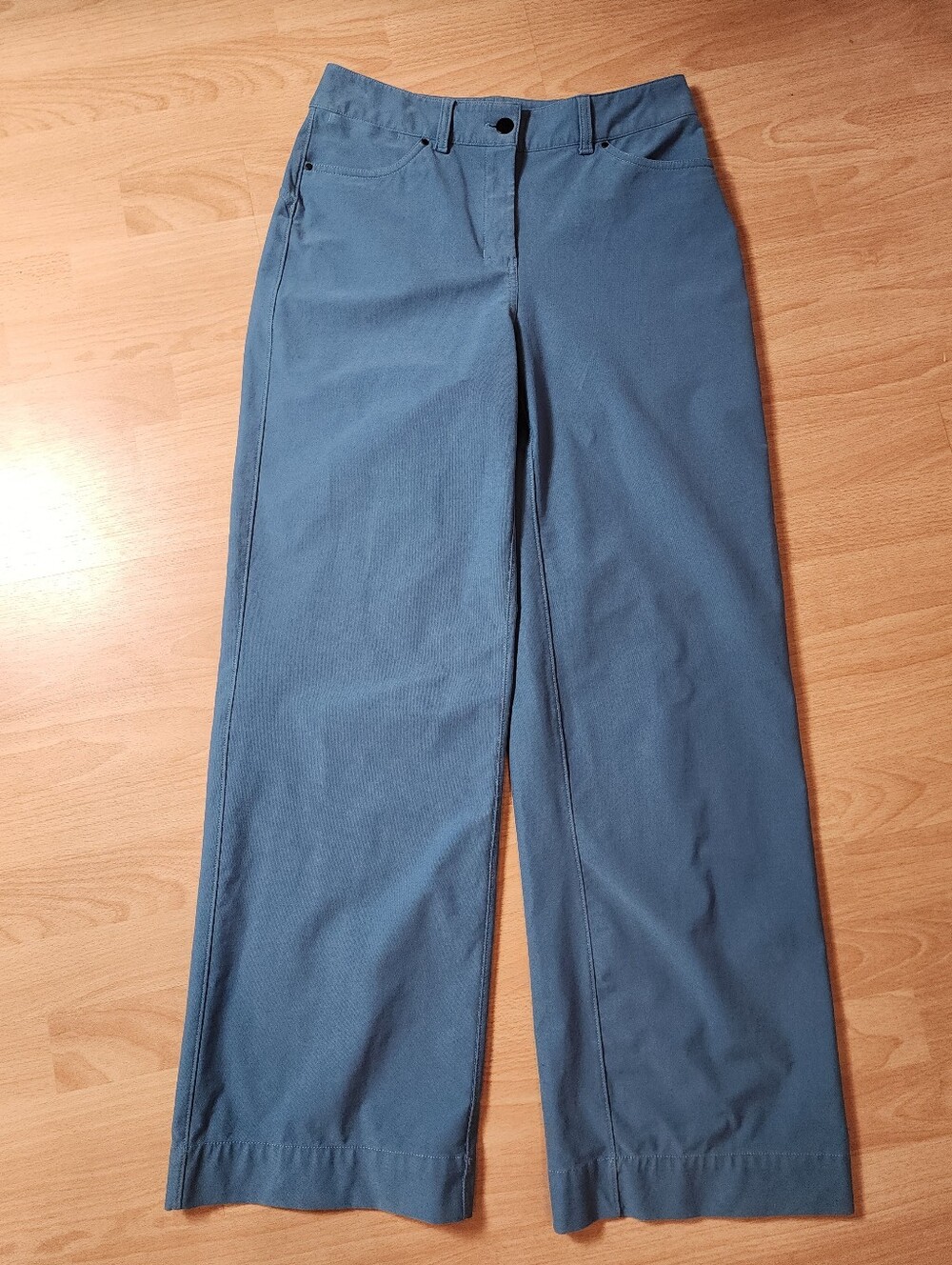Lululemon City Sleek 5 Pocket High-Rise Wide-Leg Pants Utility Blue Size 27 (4)